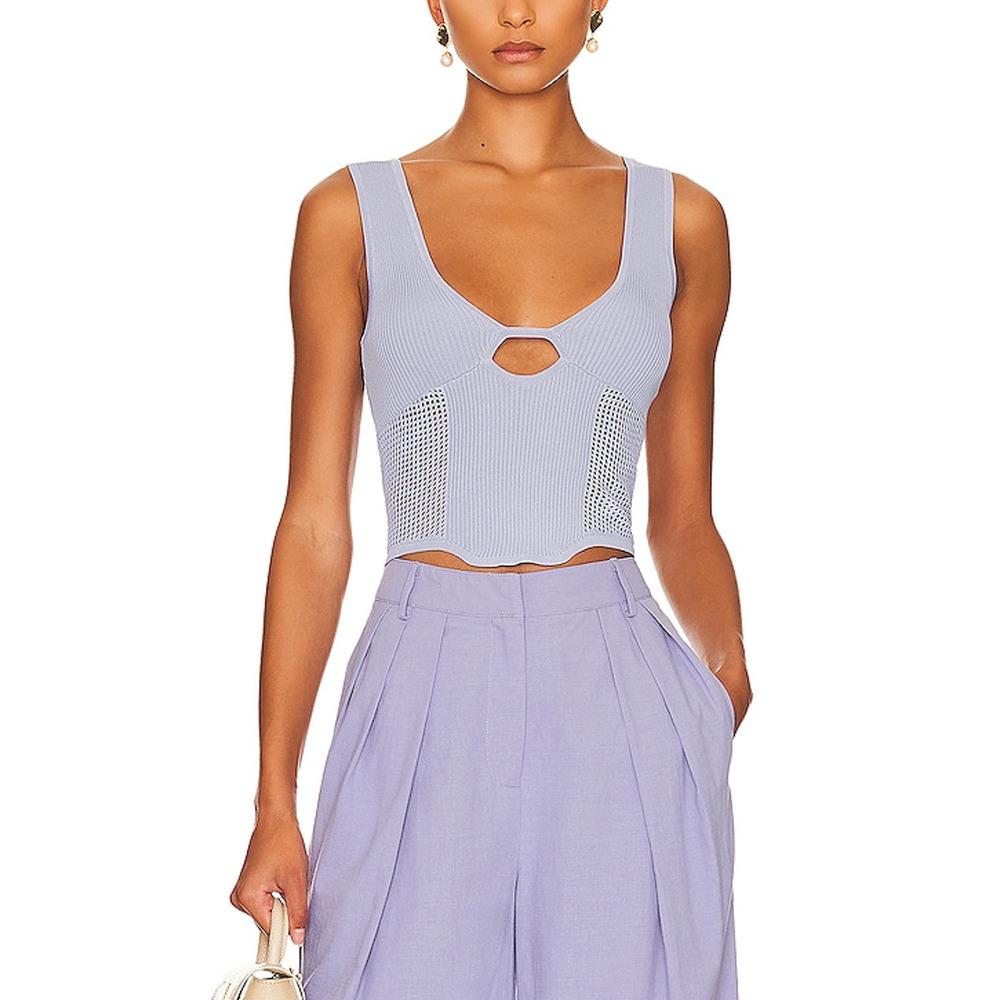Sovere 'Intrepid' Purple Knit Top In Blue Ice Size S - NWT